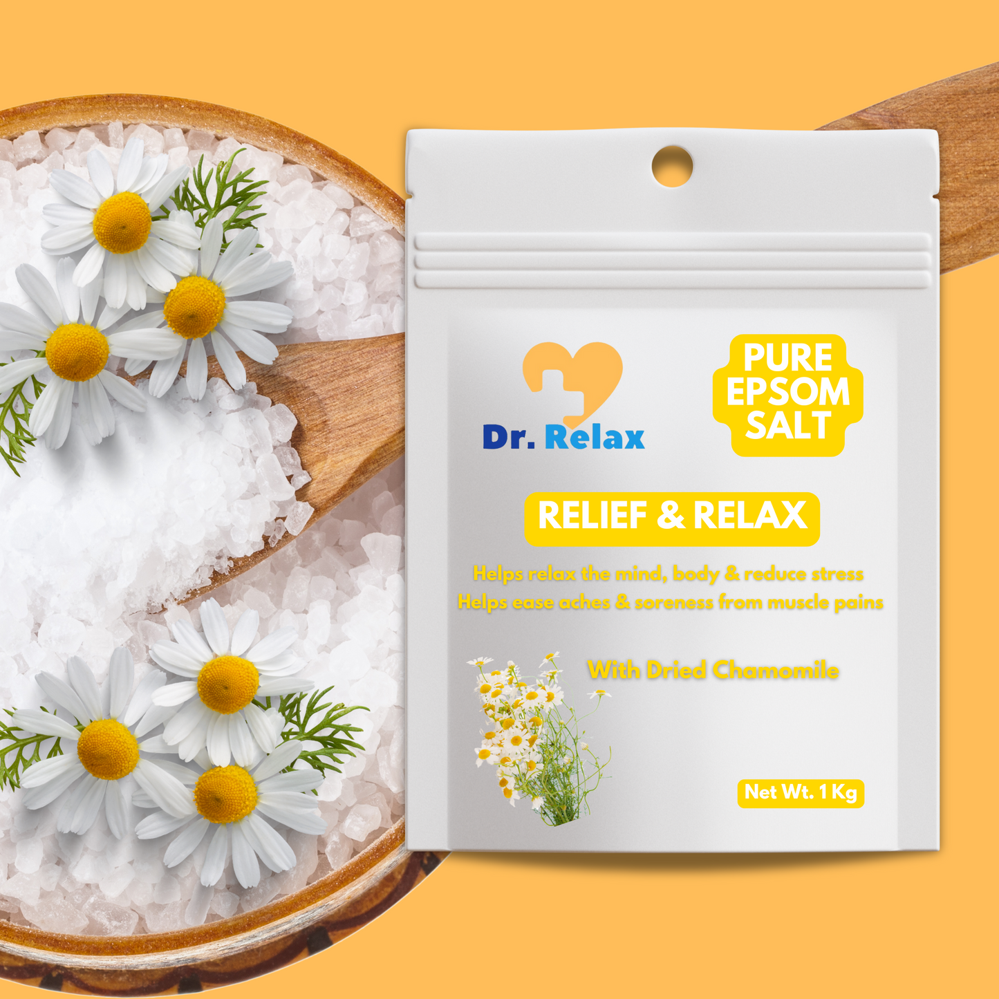 Dr. Relax Epsom Salt - with Dried Chamomile