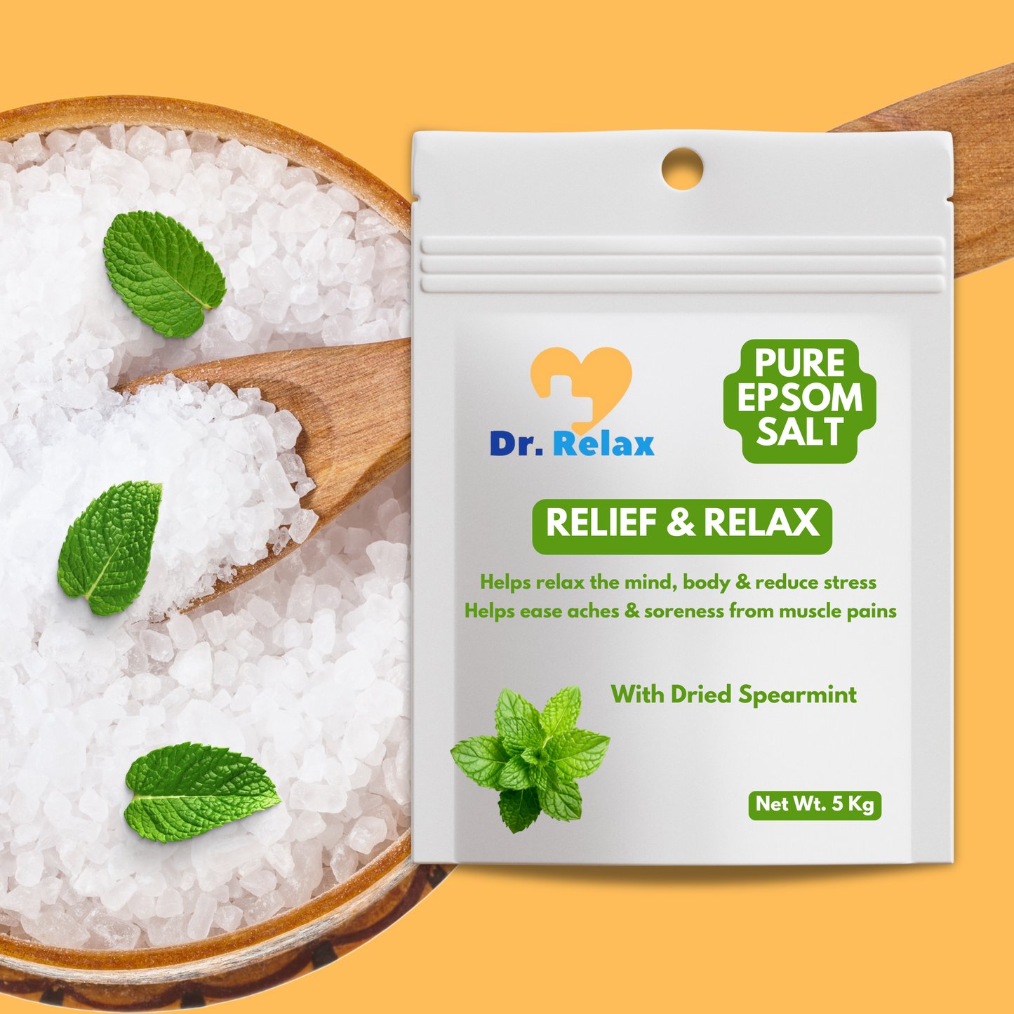 Dr. Relax Epsom Salt - with Dried Spearmint